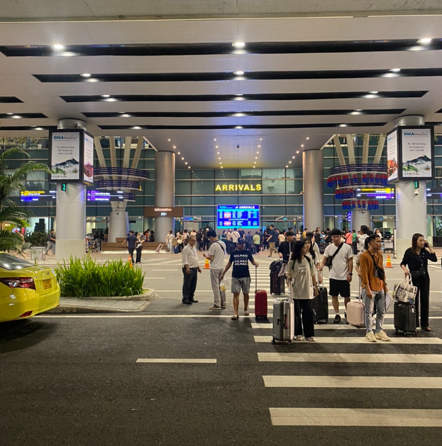 다낭 공항 그랩 탑승 장소 전경
